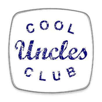 Cool Uncles Club Onkel Vatertag Geschenk - Viereckiger Kühlschrankmagnet - Weiß - Vorne