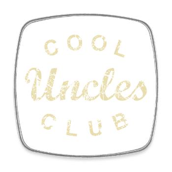 Cool Uncles Club Onkel Vatertag Geschenk - Viereckiger Kühlschrankmagnet - Weiß - Vorne