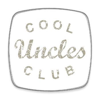 Cool Uncles Club Onkel Vatertag Geschenk - Viereckiger Kühlschrankmagnet - Weiß - Vorne