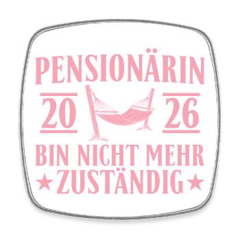 Pensioner 2026 - No longer responsible gift - Square fridge magnet - white - Front