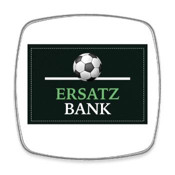 Ersatz Bank Logo Motiv - Viereckiger Kühlschrankmagnet - Weiß - Vorne
