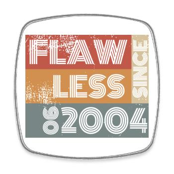 22. Anniversaire Flawless depuis 06/2004 - Magnet carré - blanc - Devant