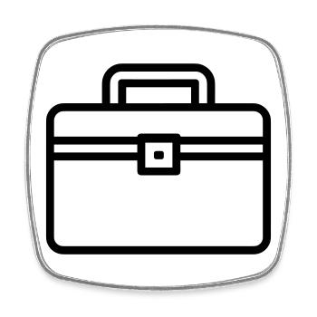 Toolbox - Square fridge magnet - white - Front