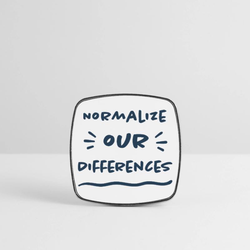 Normalize our Differences - Inclusion Square fridge magnet