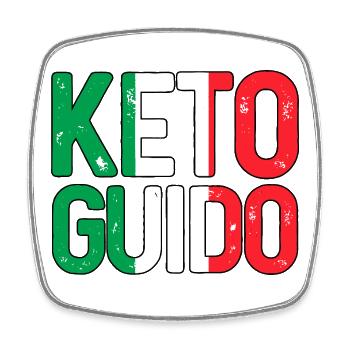 Keto Italiano Flaggengrafik - Viereckiger Kühlschrankmagnet - Weiß - Vorne