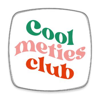 Cool Meties Club - Magnet carré - blanc - Devant