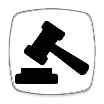 Jura Rechtsanwalt  Waage Jurist Gericht Gesetz - Viereckiger Kühlschrankmagnet - Weiß - Vorne