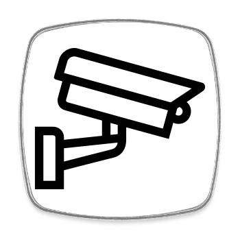 Camera - Square fridge magnet - white - Front