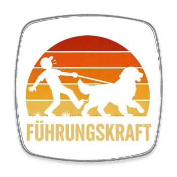 Berner Sennenhund Führungskraft Hundehalter Humor - Viereckiger Kühlschrankmagnet - Weiß - Vorne