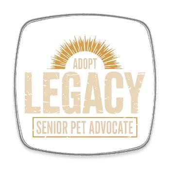 Adopt Legacy Senior Pets - Square fridge magnet - white - Front