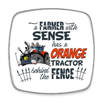 1475_A_Farmer_with_sense - Square fridge magnet - white - Front