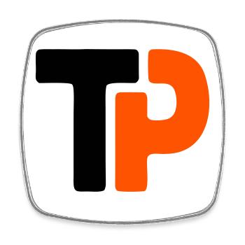 Équipe de ping-pong TP avec logo de tennis de table - Magnet carré - blanc - Devant