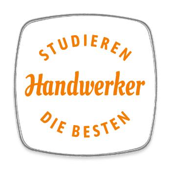 Studieren kann jeder - Handwerker Spruch - Viereckiger Kühlschrankmagnet - Weiß - Vorne
