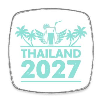 thailand_2027 - Square fridge magnet - white - Front