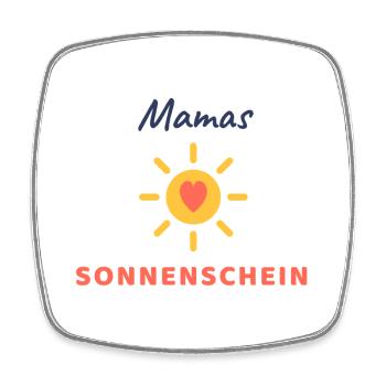 Mamas Sonnenschein - Viereckiger Kühlschrankmagnet - Weiß - Vorne