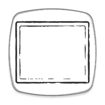 Modèle personnalisé de cadre de timbres-poste vintage carré - Magnet carré - blanc - Devant