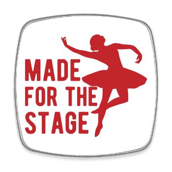 Musical Theatre Made For The Stage Theater Design - Square fridge magnet - white - Front