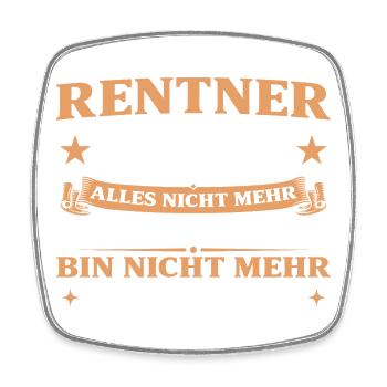 Rentner 2027 Abschiedsgeschenk Kollege - Viereckiger Kühlschrankmagnet - Weiß - Vorne