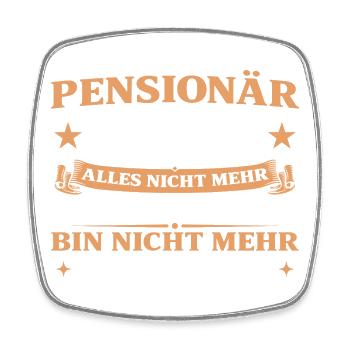 Pensionär 2027 Abschiedsgeschenk Beamter - Viereckiger Kühlschrankmagnet - Weiß - Vorne