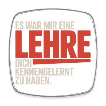 Lehre Dich Kennenzulernen Ex Freund Trennung Ex - Viereckiger Kühlschrankmagnet - Weiß - Vorne