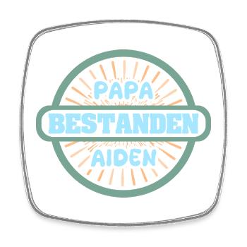 Aiden - Viereckiger Kühlschrankmagnet - Weiß - Vorne