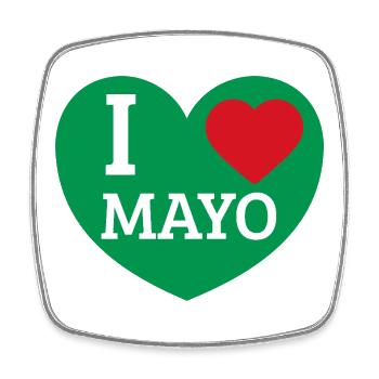 J’adore la mayo - Magnet carré - blanc - Devant