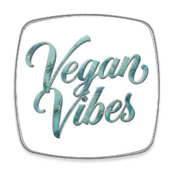 Déclaration de Vegan Vibes Veganism - Magnet carré - blanc - Devant