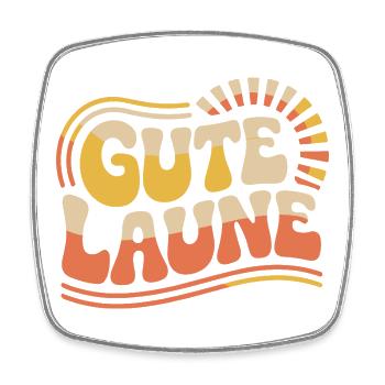 Costume de Carnaval de bonne humeur Alaaf - Magnet carré - blanc - Devant