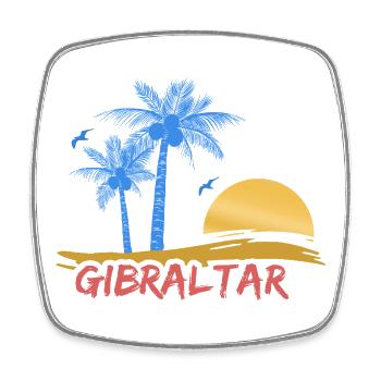 Cadeau pour Gibraltar - Magnet carré - blanc - Devant