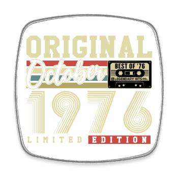 Original octobre 1976 – 50e anniversaire Rétro - Magnet carré - blanc - Devant