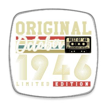 Original octobre 1946 – 80e anniversaire Rétro - Magnet carré - blanc - Devant