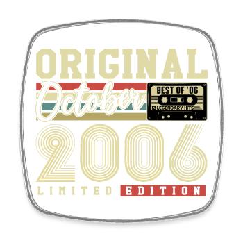 Original octobre 2006 – 20e anniversaire Rétro - Magnet carré - blanc - Devant