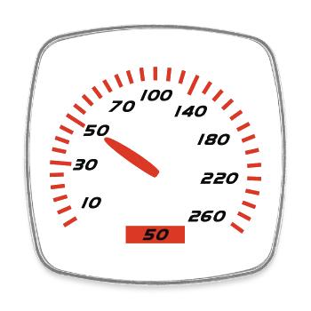 Geburtstag - 50 - Viereckiger Kühlschrankmagnet - Weiß - Vorne