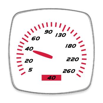 Birthday - 40 - Square fridge magnet - white - Front
