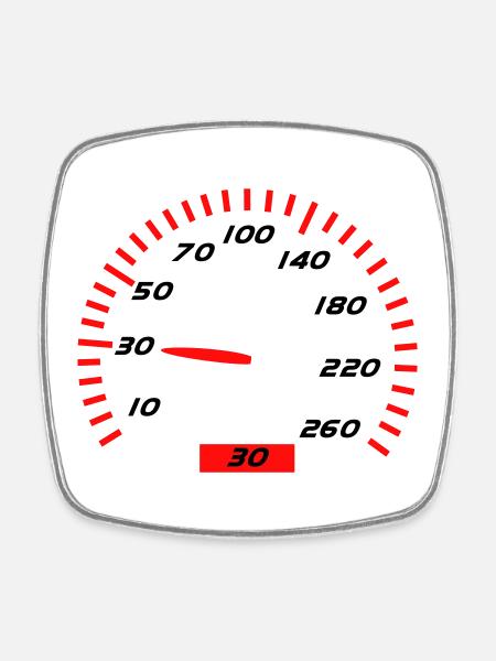 30th Birthday - Square fridge magnet - white