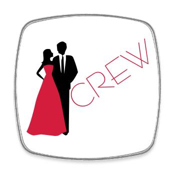 Department bride wedding groom - Square fridge magnet - white - Front