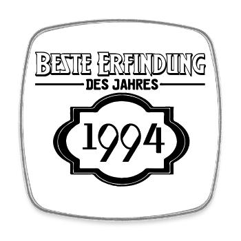 Beste Erfindung des Jahres 1994 Geschenk - Viereckiger Kühlschrankmagnet - Weiß - Vorne