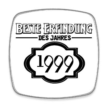Beste Erfindung des Jahres 1999 Geschenk - Viereckiger Kühlschrankmagnet - Weiß - Vorne