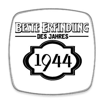 Beste Erfindung des Jahres 1944 Geschenk - Viereckiger Kühlschrankmagnet - Weiß - Vorne