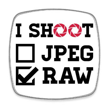 I Shoot – Fotografie Kamera Fotograf - Viereckiger Kühlschrankmagnet - Weiß - Vorne