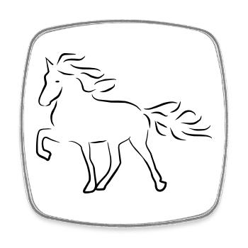 2541614 14630838 isi - Square fridge magnet - white - Front