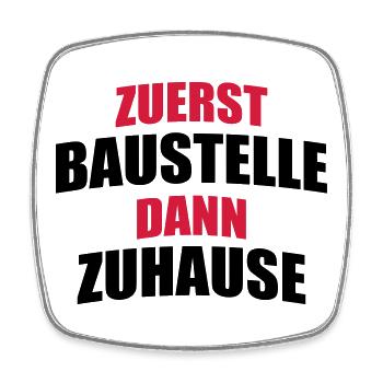 build a house - Square fridge magnet - white - Front