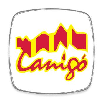 canigo canigou - Viereckiger Kühlschrankmagnet - Weiß - Vorne