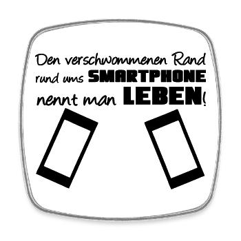 Smartphone Spruch Handy Nerd Geschenk lustig - Viereckiger Kühlschrankmagnet - Weiß - Vorne