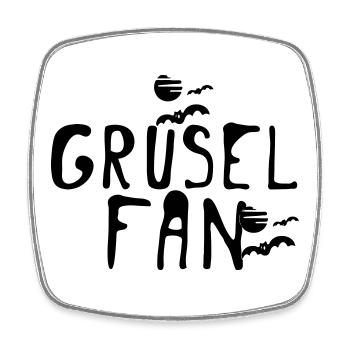 Grusel Fan Halloween Herbst Fun Spruch Geschenk - Viereckiger Kühlschrankmagnet - Weiß - Vorne