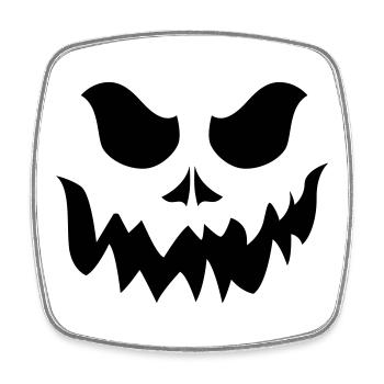 Halloween. Pumpkin - Viereckiger Kühlschrankmagnet - Weiß - Vorne