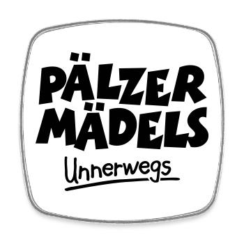 Pälzer Mädels unnerwegs - Pfälzer Mädels unterwegs - Viereckiger Kühlschrankmagnet - Weiß - Vorne