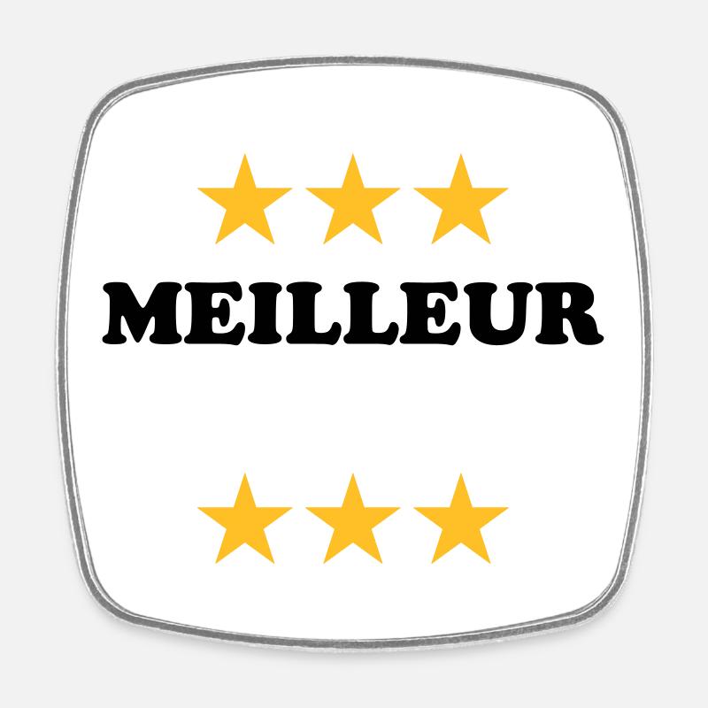 Meilleur (à personnaliser) - Magnet carré - blanc