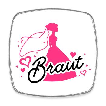 braut hochzeit - Viereckiger Kühlschrankmagnet - Weiß - Vorne
