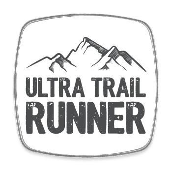 Ultra Trail Runner - Square fridge magnet - white - Front